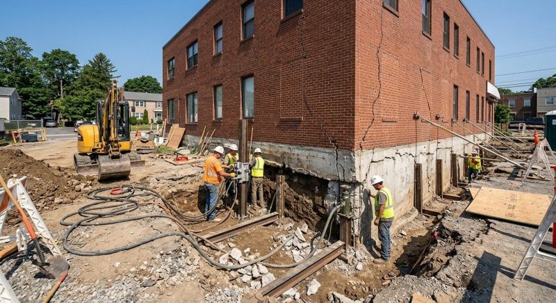 Building Foundation Repair in Saluda, NC