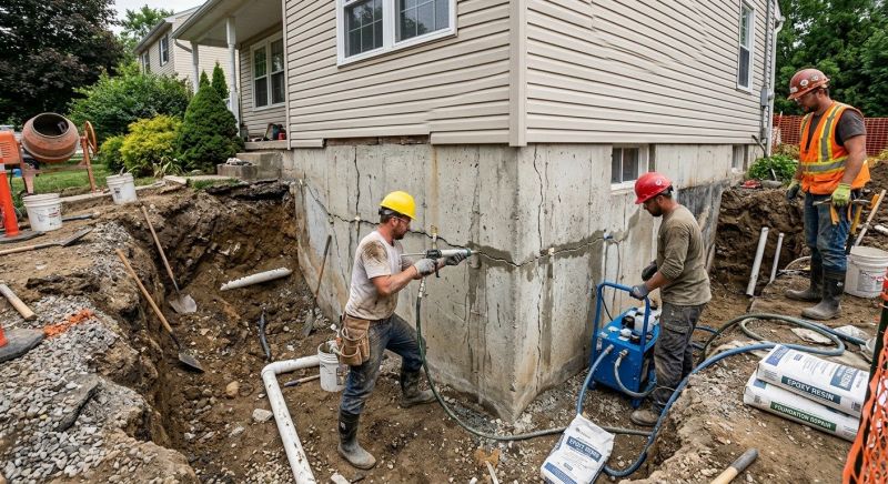 Cracked Foundation Repair in Moore, SC