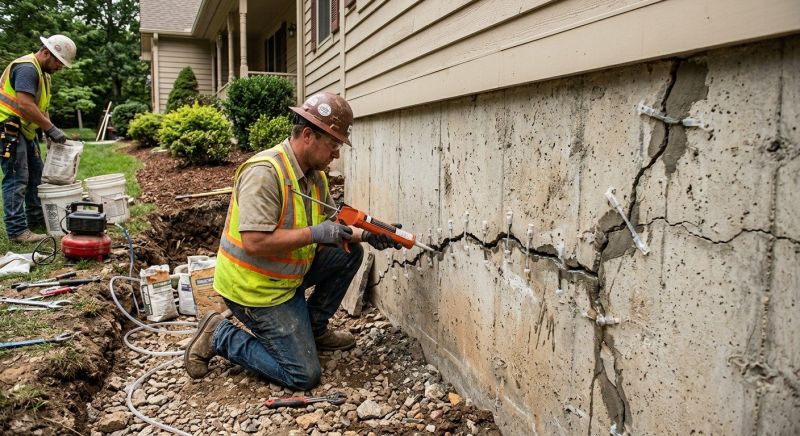 Cracked Foundation Repair in Pickens County, SC