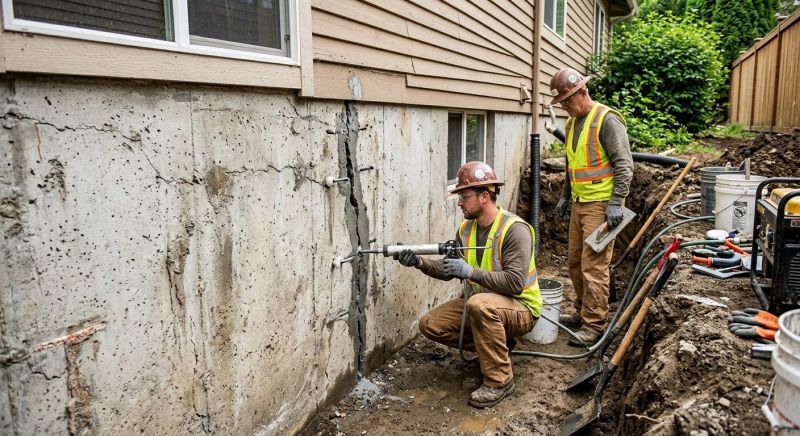 Cracked Foundation Repair in Taylors, SC