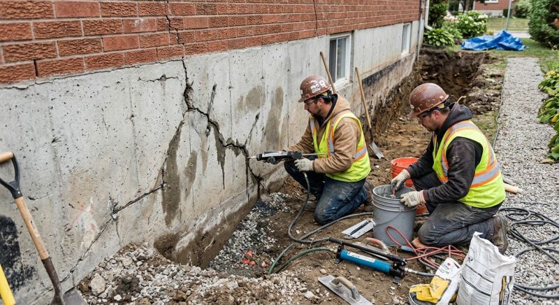 Cracked Foundation Repair in Zirconia, NC