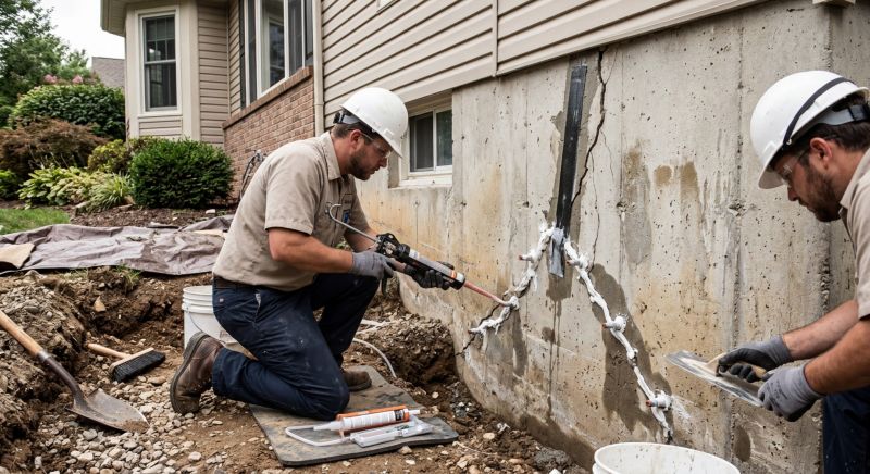 Cracked Foundation Repair in Zirconia, NC