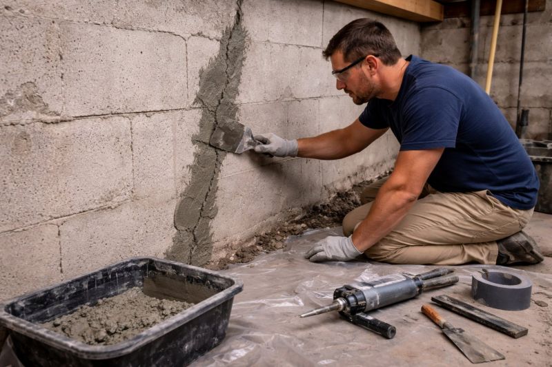 Foundation Crack Repair in Tryon, NC