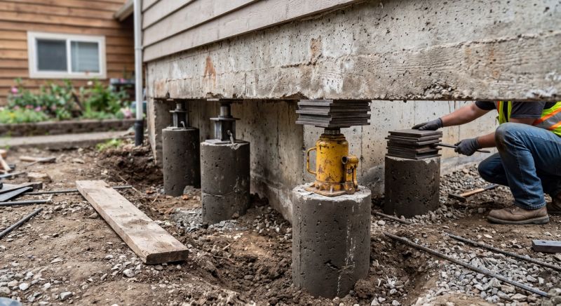 Foundation Pier Leveling in Greenville, SC