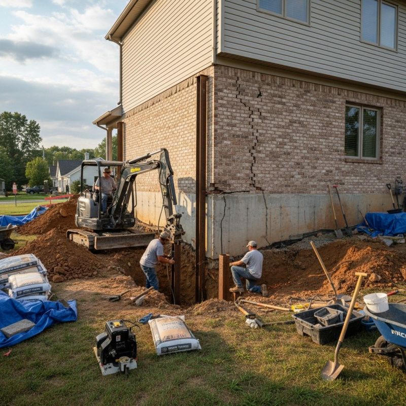 Home Foundation Repair in Saluda, NC