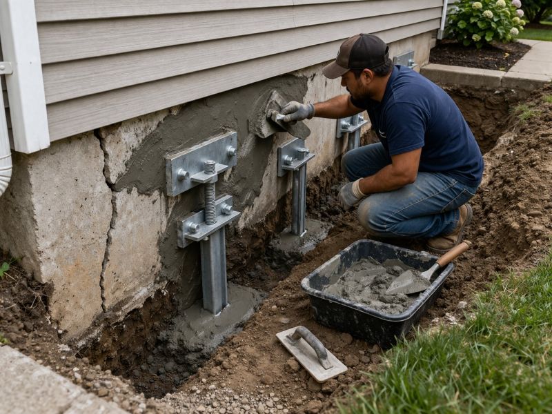 House Foundation Repair in Saluda, NC
