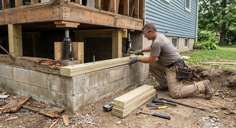 House Foundation Repair in Simpsonville, SC
