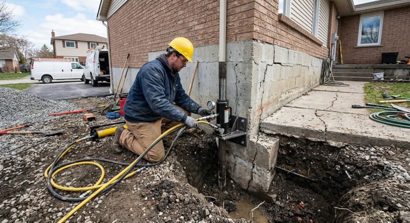 Sinking Foundation Repair in Greer, SC