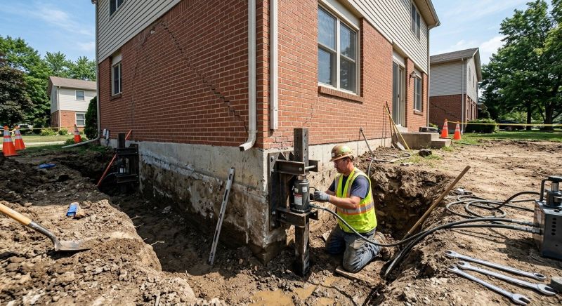 Sinking Foundation Repair in Simpsonville, SC