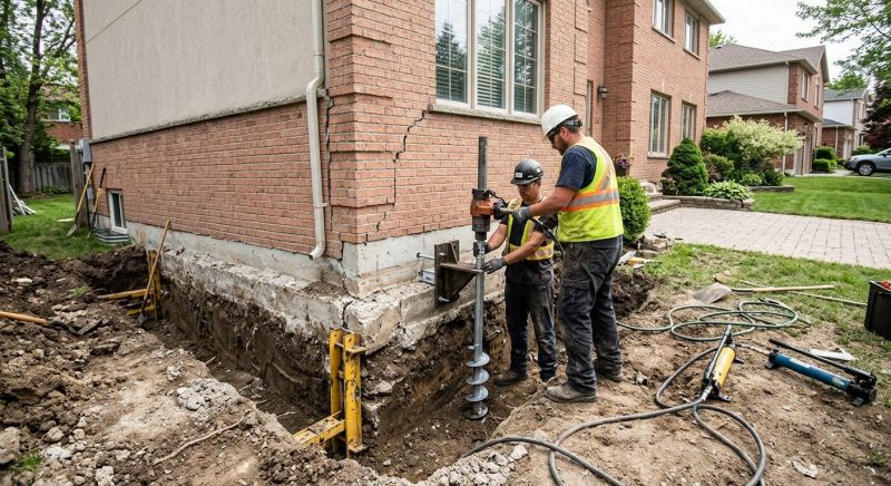 Sinking Foundation Repair in Tryon, NC