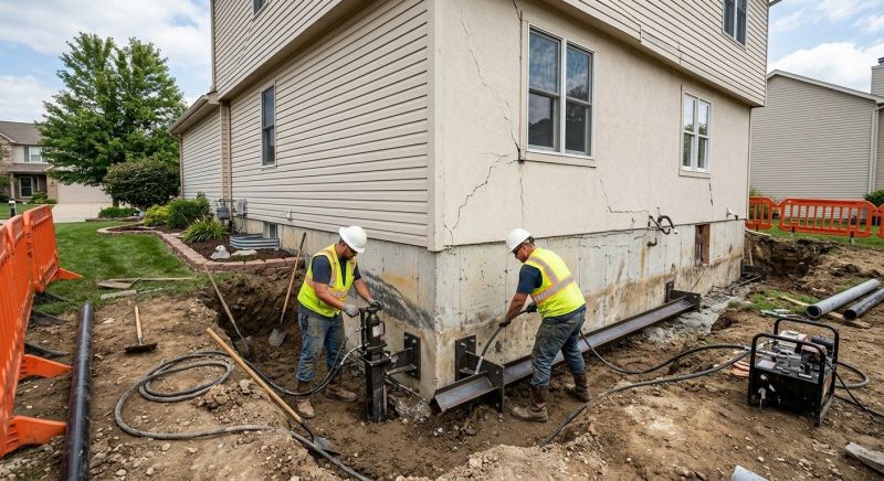 Sinking Foundation Repair in Zirconia, NC