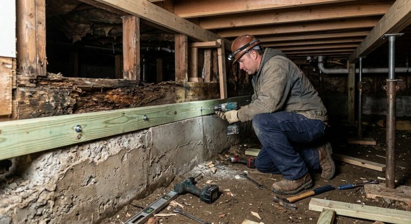 Sinking Foundation Repair in Zirconia, NC